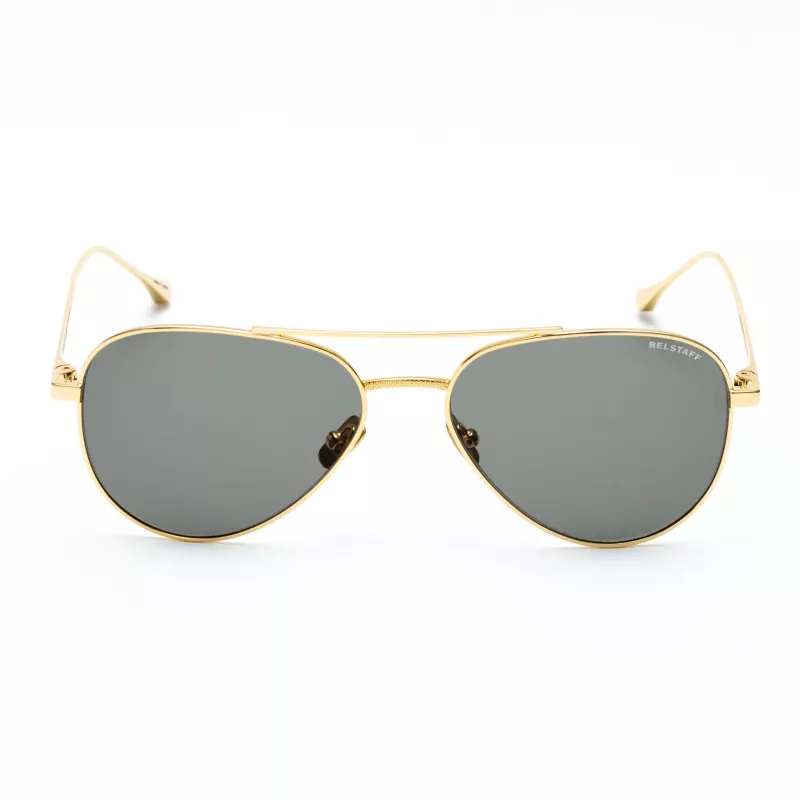 Belstaff Trialmasterdo Unisex Sunglasses - 55/18/135 mm - Black Acetate Frame - Grey Polycarbonate Lens - UV400