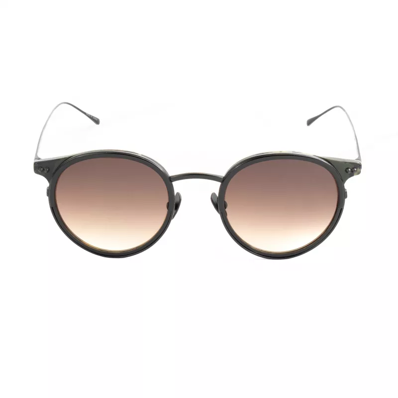 BELSTAFF Unisex Parkgate-S120 Akiniai - Juodas acetatinis rėmelis, pilki polikarbonatiniai lęšiai, UV400 apsauga, 48/21/145 mm