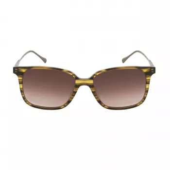 BELSTAFF Moteriški Bonington akiniai nuo saulės BONINGTONS024 - Juodas acetatinis rėmelis, pilki polikarbonatiniai lęšiai, UV400 apsauga, 53 mm lęšio plotis
