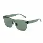 BELSTAFF Women's FLASH-VERDE Oversized Shield Sunglasses - Green Acetate Frame, Grey Mirror Lenses, UV400