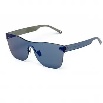 Belstaff Women's Flashgunazul Sunglasses - Blue Acetate Frame with Grey Gradient Lenses