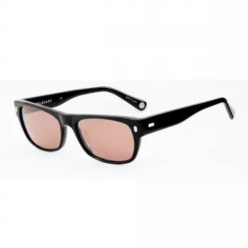 BELSTAFF moteriški akiniai nuo saulės Hudson-S185 - juodas rėmelis, pilki lęšiai, 54 mm