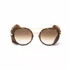 BELSTAFF Moteriški Pinnerdoradof akiniai nuo saulės - 53/19/145 mm - Auksinis/Rudas rėmelis