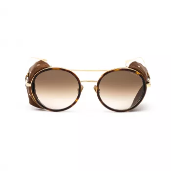 BELSTAFF Moteriški Pinnerdoradof akiniai nuo saulės - 53/19/145 mm - Auksinis/Rudas rėmelis