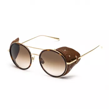 BELSTAFF Moteriški Pinnerdoradof akiniai nuo saulės - 53/19/145 mm - Auksinis/Rudas rėmelis