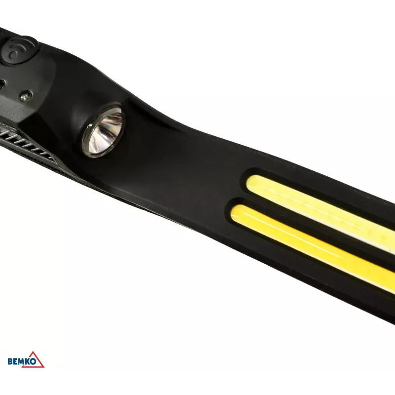 BEMKO C49-LTC01 Įkraunamas LED žibintuvėlis ant galvos, 1200mAh, 100 liumenų, IPX4, 80m šviesos spindulys