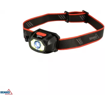BEMKO C49-LTC02 Daugiafunkcinis įkraunamas LED žibintuvėlis ant galvos, 200 lm, 6500K, 1200 mAh, IP44
