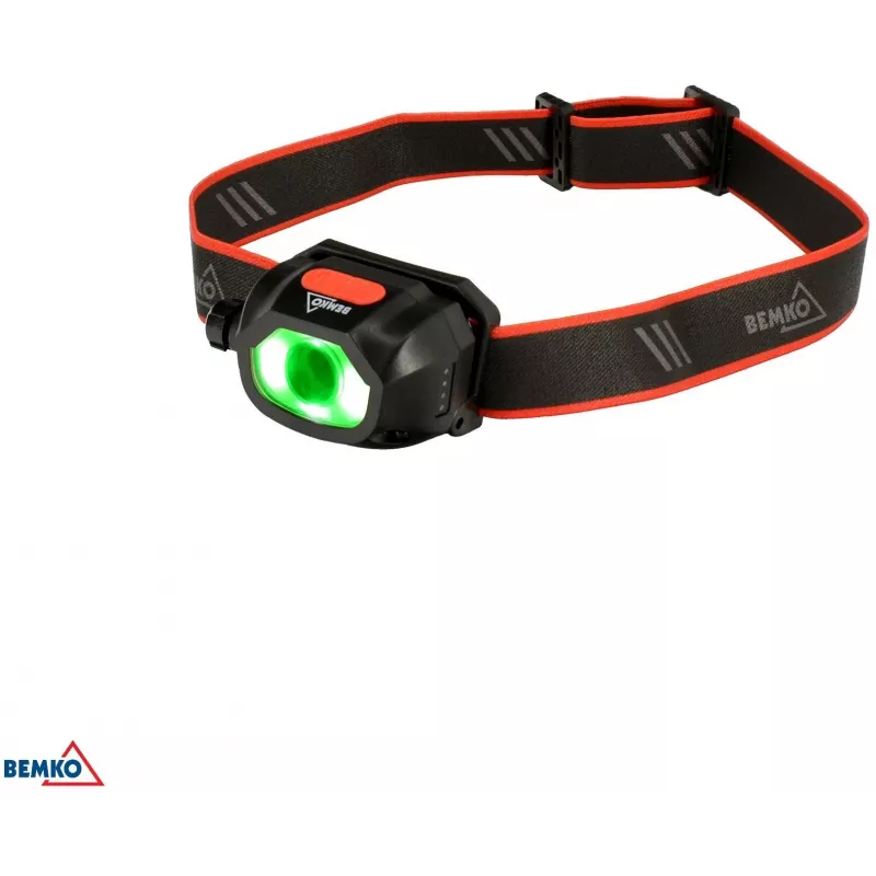 BEMKO C49-LTC02 Daugiafunkcinis įkraunamas LED žibintuvėlis ant galvos, 200 lm, 6500K, 1200 mAh, IP44