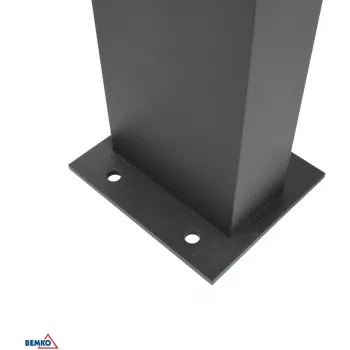BEMKO SOLVEO Hybrid LED sodo prožektorius, 7W, 600lm, CCT 3000K/4000K/6500K, 80cm, IP65, tamsiai pilka, PIR jutiklis