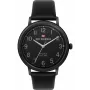 Ben Sherman WBS113BB Vyriškas analoginis kvarcinis laikrodis 43mm juodas ciferblatas, natūralios odos dirželis