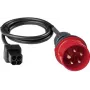 BENNING 044148 CEE matavimo adapteris 16 A 5 polių 400 V su 4 mm apsauginiais lizdais