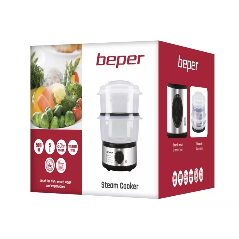 Beper BC.261 Duonos kepėjas 550W 12 programų 900g Nerūdijantis plienas