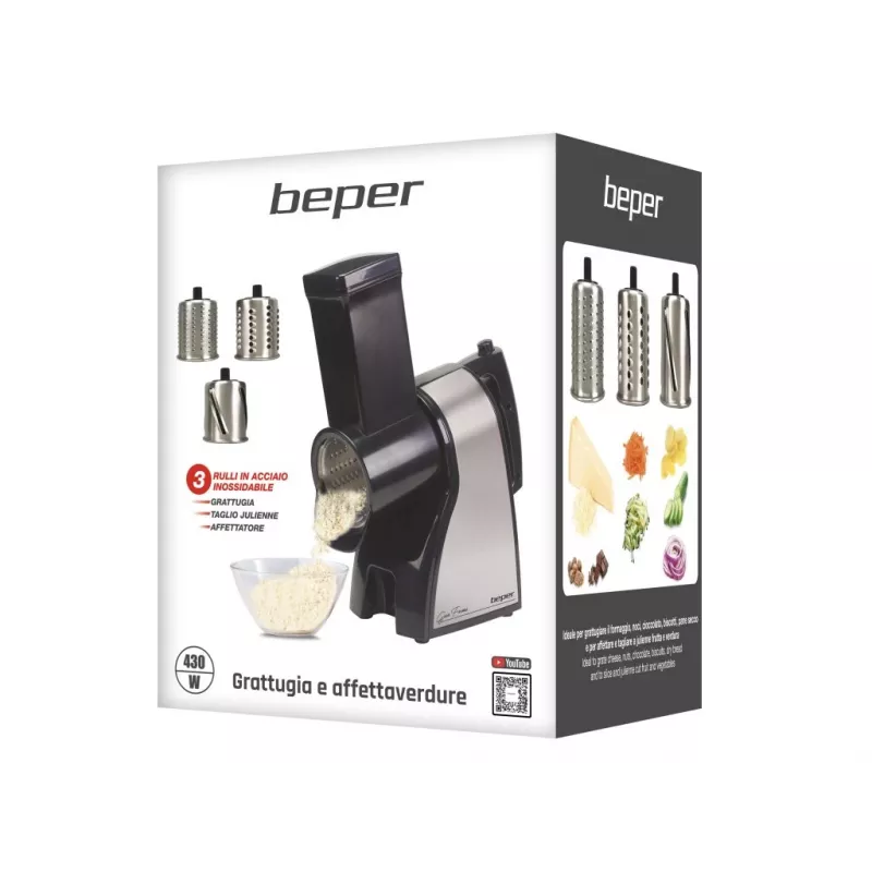 Beper BP.400 belaidis elektrinis virdulys, 1,7 L, 2200 W, nerūdijantis plienas, sidabrinis/juodas