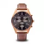 Bering Men's Classic Quartz Watch 10542-562 42mm Brown Dial Brown Stainless Steel Mesh