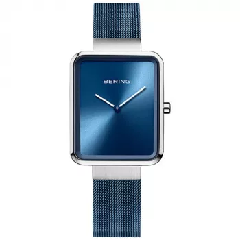 BERING Women's 14528-307 Quartz Watch 28mm Rose Gold Stainless Steel Blue Sunray Dial