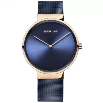 BERING Women's Classic Quartz Watch 14531-367 19mm Rose Gold Stainless Steel Mesh