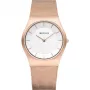 BERING moteriškas laikrodis 11930-366 (30mm) - Rožinio aukso nerūdijančio plieno tinklelis