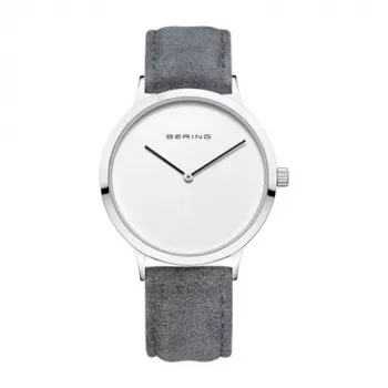 BERING moteriškas laikrodis 14937-404 (39mm) - Rožinio aukso nerūdijančio plieno korpusas, mėlynas saulės spindulių ciferblatas, mėlynas Milano tinklelio dirželis