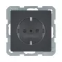 Berker 47236086 SCHUKO lizdas Q.1/Q.3 aksominė antracito spalva