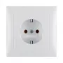 Berker 47429909 Įleidžiamasis lizdas su plokštele S.1, Schuko F tipas, 16A 250V, Polar White