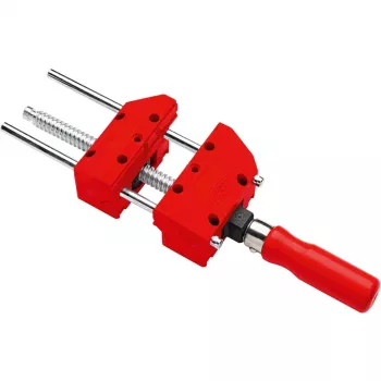 BESSEY S10-ST mini spaustuvas S 10 sraigtinis spaustuvas, raudonas, 100 mm suspaudimo plotis, 50 mm gerklės gylis, su 2 stalo spaustukais