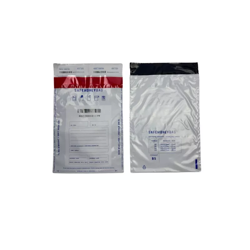 BESTPAK SAFEMONEYBAG saugumo depozito vokai permatomi B5 190x260+35 mm 100 vnt.