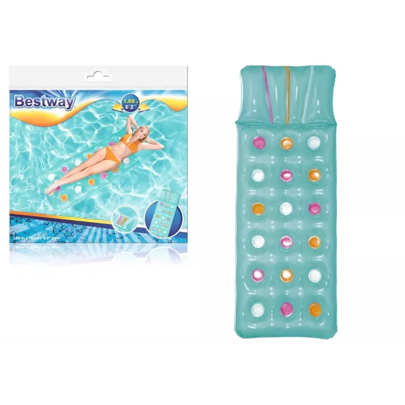 Bestway 43014 Inflatable Air Mattress for Swimming, Blue, 188 x 71 cm