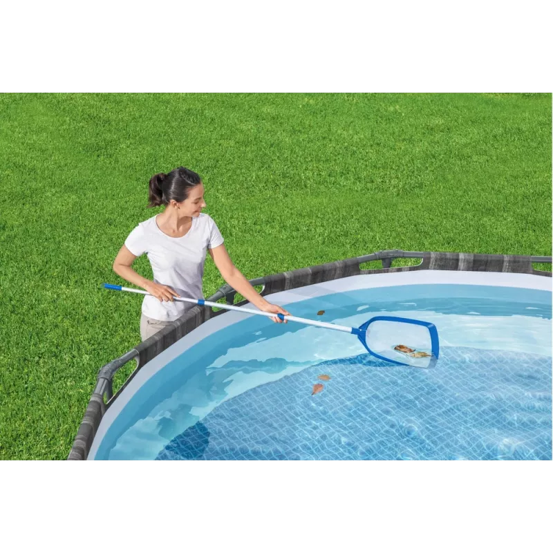 Bestway Flowclear AquaClean baseino valymo rinkinys su tinkliniu sieteliu 163 cm