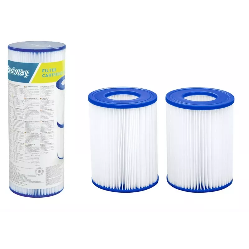 Bestway Flowclear Filter Type II Replacement Cartridge 2-Pack, skirtas antžeminiams baseinams 58094