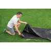 Bestway Flowclear Baseino Dangtis, Skirtas Steel Pro MAX Rėminiam Baseinui 427 cm (14 pėdų) - Mėlynas Polietilenas su Virvėmis