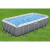 Bestway Frame Pool 404 x 201 x 100 cm stačiakampis antžeminis baseinas su filtro siurbliu, kopėčiomis, dangčiu ir ChemConnect dozatoriumi