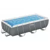 Bestway Frame Pool 404 x 201 x 100 cm stačiakampis antžeminis baseinas su filtro siurbliu, kopėčiomis, dangčiu ir ChemConnect dozatoriumi