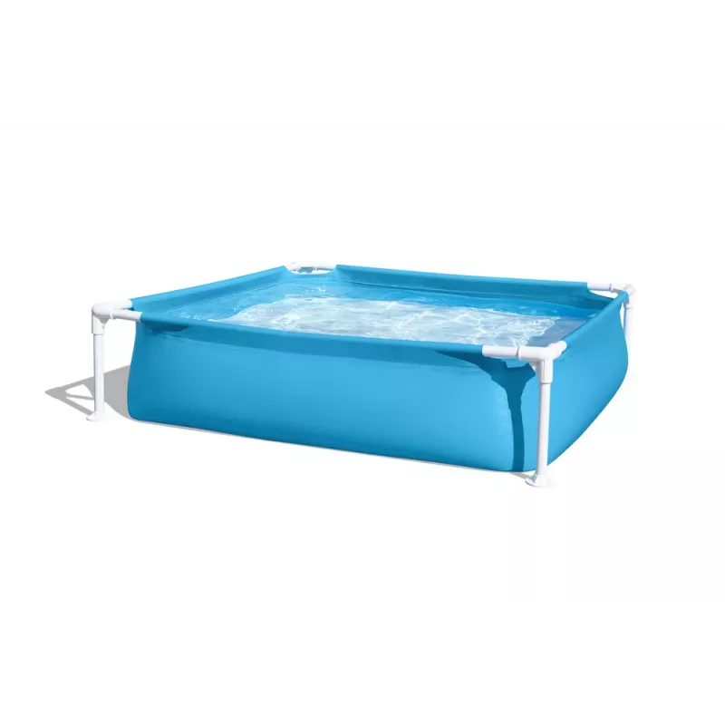 Bestway Steel Pro Frame Pool 122 cm x 122 cm x 30,5 cm kvadratinis antžeminis baseinas vaikams 365 L mėlynas