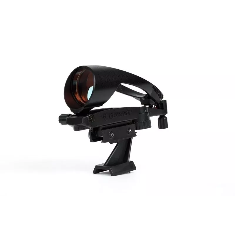 BETA Celestron StarPointer PRO teleskopo kreipiamasis taikiklis - raudono taško ieškiklis, 1x padidinimas, 5 MOA tinklelis, 10 ryškumo lygių, laikiklis su uodegėle, juodos spalvos