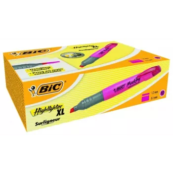BIC Brite Liner Grip žymeklis, kaltelio formos antgalis, rožinis, 1,7–5,1 mm linijos plotis, 1 vnt.