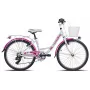 BICYCLE MTB 24 18G GIRL STEEL - 24 colių mergaičių kalnų dviratis, 18 pavarų, plieninis rėmas, priekinė amortizacija, V formos stabdžiai