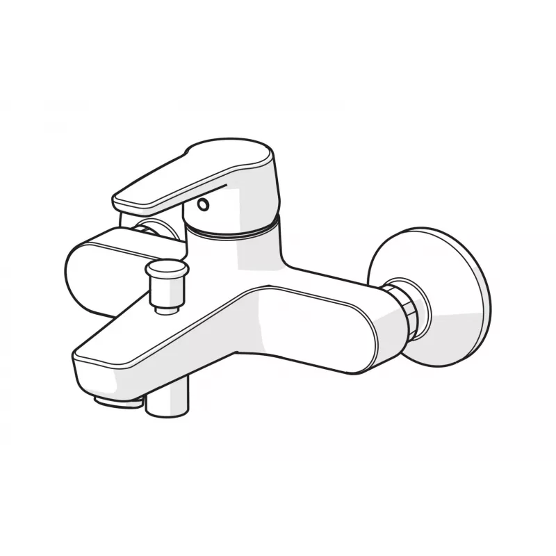Bidet maišytuvas 3918F SAGA Polished Chrome