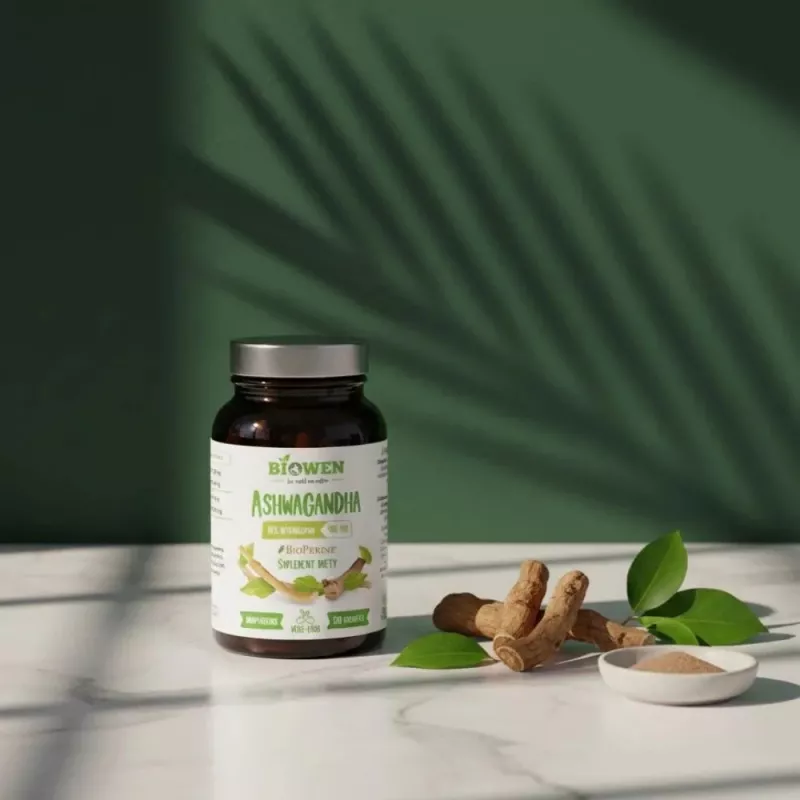 BIOWEN Ashwagandha – Maisto papildas žmonėms – 120 kapsulių
