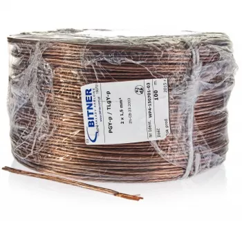 BITNER BiTsound PGY-p (TLgY) Garsiakalbio kabelis 2x1,5mm² 100m ritė