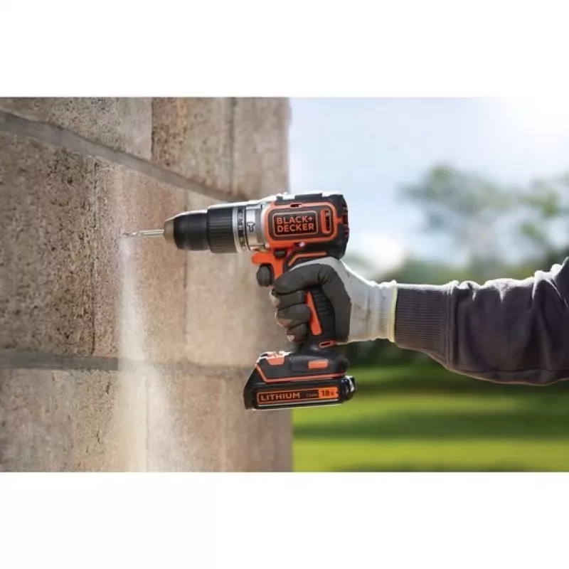Black & Decker BL188N-XJ 18V bešepetėlis plaktukas gręžtuvas 1650 RPM