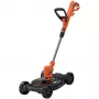 BLACK+DECKER 3-in-1 Multi-Trimmer Set BESTA530CM-QS (Orange/Juoda, 550 W, su vejapjovės važiuokle)