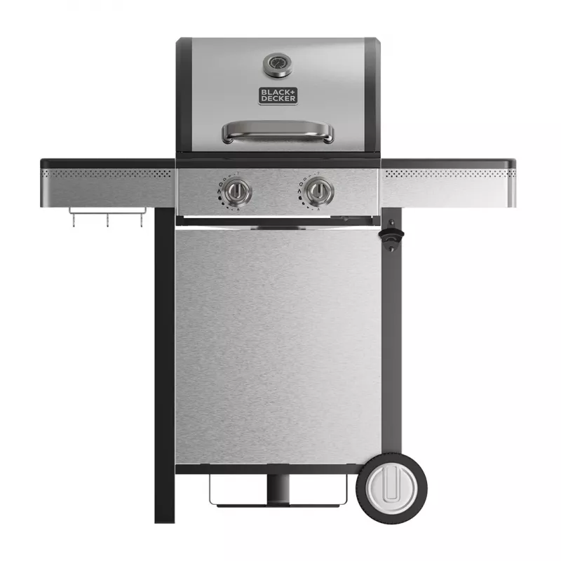 Black+Decker BXOG7200E dujinė kepsninė, 2 degikliai x 3,6 kW