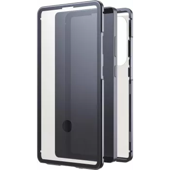Black Rock 360° stiklinis dangtelis, skirtas Samsung Galaxy S25 Ultra – viso korpuso apsauga, juodas 00229679