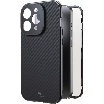 Black Rock Cover 360° stiklas, skirtas Apple iPhone 15 Pro, tikras anglies pluoštas (00221268)