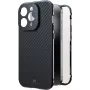 Black Rock Cover 360° stiklas, skirtas Apple iPhone 16 Pro, tikras anglies pluoštas (00228093)