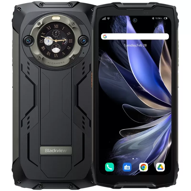 Blackview BV9300 Pro neardūžtantis išmanusis telefonas 6,7 inch FHD+ 120Hz 12GB RAM 256GB atminties 15080mAh baterija IP68/IP69K juodas