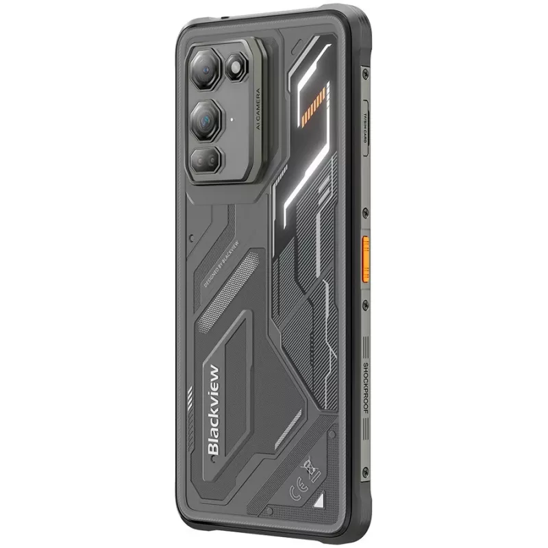 Blackview Fort 200 6/256GB juodas išmanusis telefonas su 6.67 colio AMOLED 120Hz, 108MP kamera, 5050mAh 66W