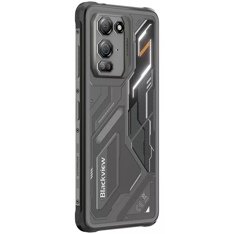 Blackview Fort 200 6/256GB juodas išmanusis telefonas su 6.67 colio AMOLED 120Hz, 108MP kamera, 5050mAh 66W