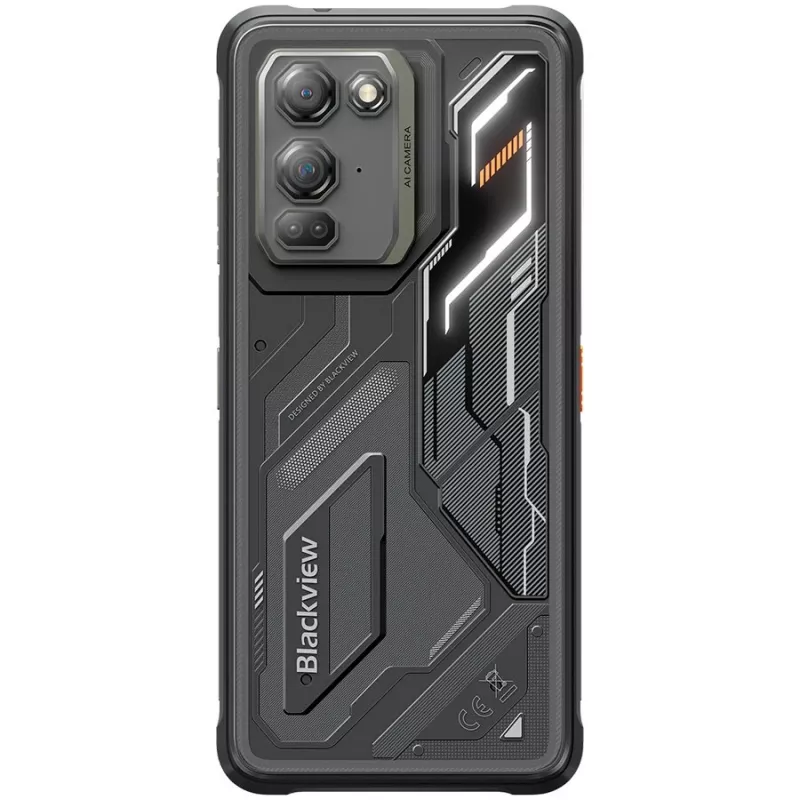 Blackview Fort 200 6/256GB juodas išmanusis telefonas su 6.67 colio AMOLED 120Hz, 108MP kamera, 5050mAh 66W