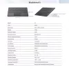 “Blackview K1 Bluetooth klaviatūra, belaidė, itin plona, 10 colių – 280 mAh baterija, Bluetooth 3.0, suderinama su Windows / Android / iOS, juoda pilka”